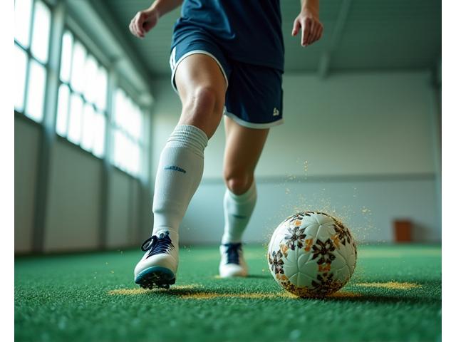 Gráfico de mulher atleta correndo com foco, mostrando adaptações fisiológicas no futebol feminino