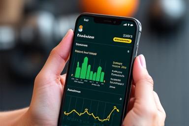Aplicação mobile com gráficos de progresso e planos de treino personalizados