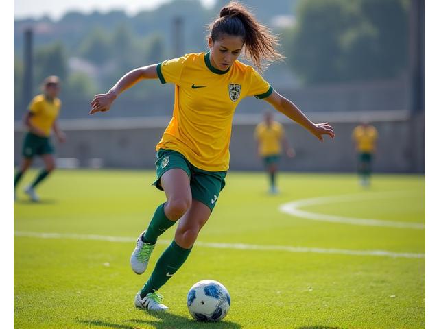 Mariana Costa, média ofensiva, a celebrar um golo apóstreino